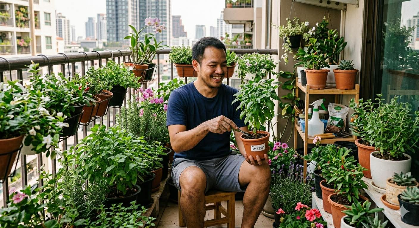 เรื่องเล่าของผู้หลงใหลเมล็ดพันธุ์ จากคอนโด 30 ตร.ม. สู่สวนดอกไม้ในฝัน